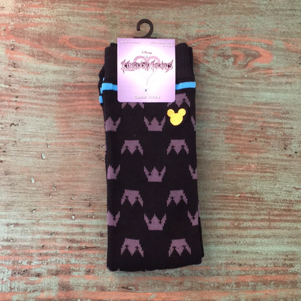 •Few Pairs Left• DISNEY Kingdom Heart Crew Socks